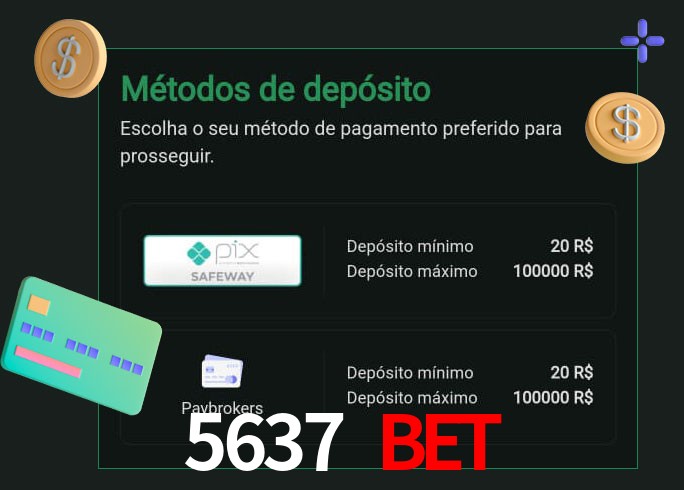 O cassino 5637 bet oferece uma grande variedade de métodos de pagamento