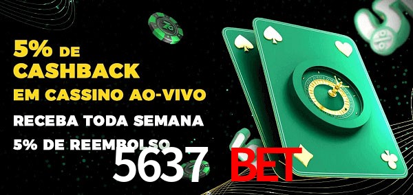Promoções do cassino ao Vivo 5637 bet